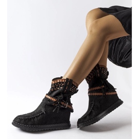 D/CEO Cizme cu pană negre de la Beausoleil 1 D/CEO Cizme cu pană negre de la Beausoleil 1