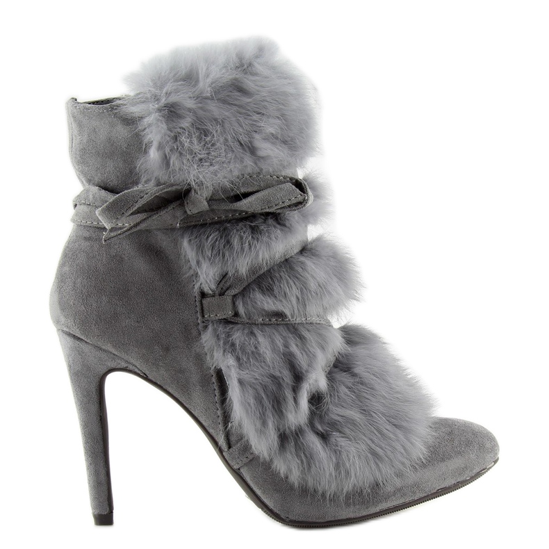 Cizme pe toc inalt cu blana gri 1319 D.GRAY 2 Cizme pe toc inalt cu blana gri 1319 D.GRAY 2