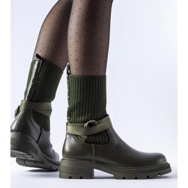 D/CEO Botine izolate verde închis de la Picker 3