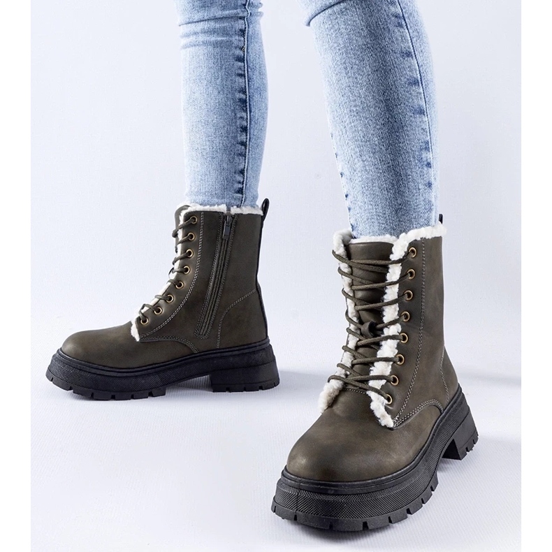 D/CEO Cizme izolate verzi de la Tadasuni verde 1