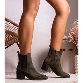 D/CEO Botine verzi de la Sabriya verde 1