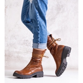 D/CEO Botine maro din piele ecologica Sahera 1 D/CEO Botine maro din piele ecologica Sahera 1