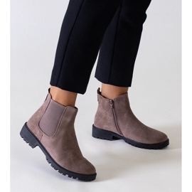 D/CEO Cizme casual clasic maro cu eco-zamsz salara 2 D/CEO Cizme casual clasic maro cu eco-zamsz salara 2