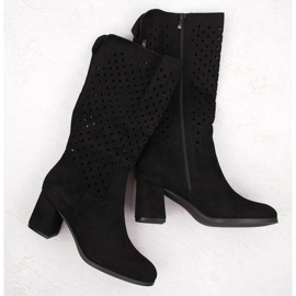 M.Daszyński Openwork Boots M. Daszyński în San43a negru 1