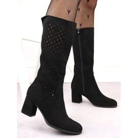M.Daszyński Openwork Boots M. Daszyński în San43a negru 2