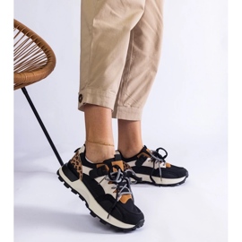 D/CEO Adidași negri decorați cu un motiv de animale Soria negru 2