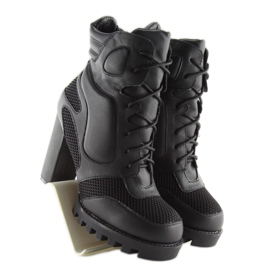 Cizme negre cu toc 9132 negre negru 1