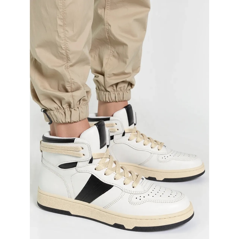 Adidași pentru femei Wysokie Rubio White/Negru 2 Adidași pentru femei Wysokie Rubio White/Negru 2