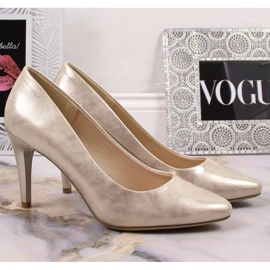 Sergio Leone SK379L Heels Gold Metalic de aur 1 Sergio Leone SK379L Heels Gold Metalic de aur 1