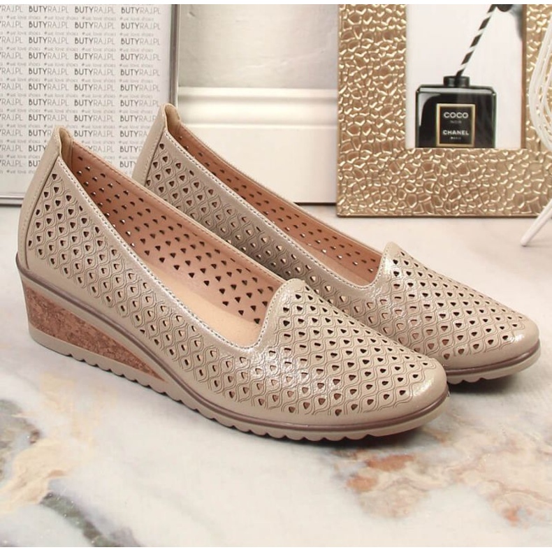 Pantofi pentru ancoră ancoră potocki sz12018 bej 1