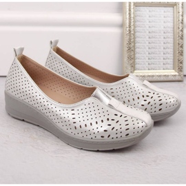 Pantofi pentru un openwork Jezzi jez388b alb 1