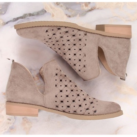 M.Daszyński Openwork Boots M. Daszyński San12a Brown maro 3