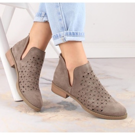 M.Daszyński Openwork Boots M. Daszyński San12a Brown maro 4