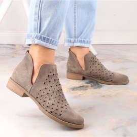 M.Daszyński Openwork Boots M. Daszyński San12a Brown maro 5