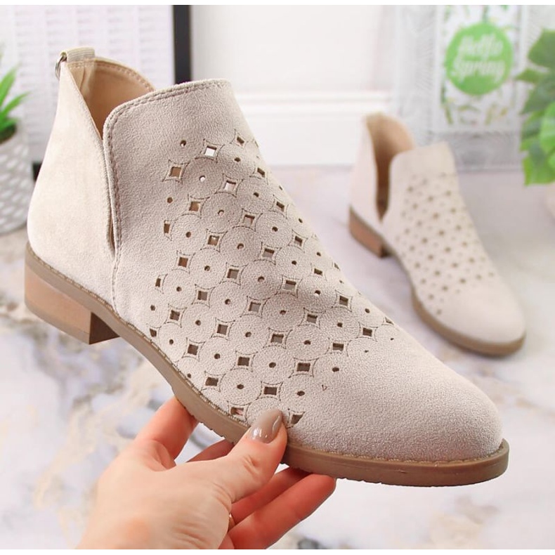 M.Daszyński Openwork Boots M. Daszyński San12b bej 1