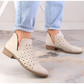 M.Daszyński Openwork Boots M. Daszyński San12b bej 5