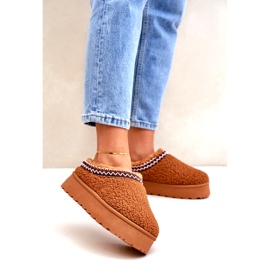 Seastar Cizme De Zapada Cu Platforma Piele De Oaie Camel Cu Blana maro 1 Seastar Cizme De Zapada Cu Platforma Piele De Oaie Camel Cu Blana maro 1