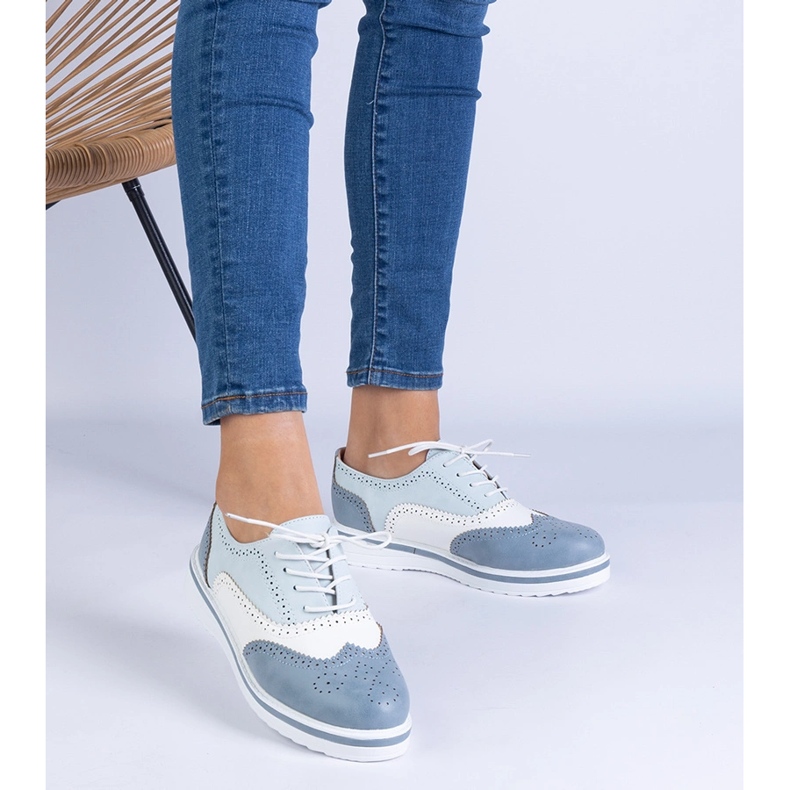 Pantofi Blue Classic Oxford albastru 1