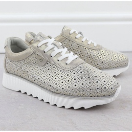 S.Barski Încălțăminte din piele pentru femei pe platforma deschisă Złote S. Barski LR51-927 de aur 2 S.Barski Încălțăminte din piele pentru femei pe platforma deschisă Złote S. Barski LR51-927 de aur 2