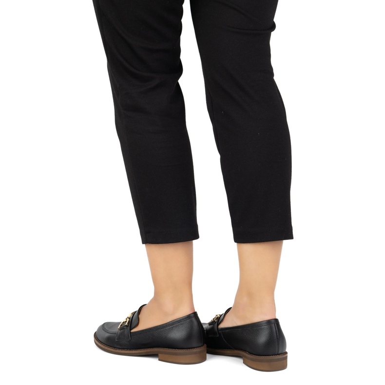 Exquisite Pompe din piele pentru femei 1510ex negru 2