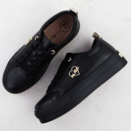 Pantofi pe platforma neagră Filippo Paw586B negru 3