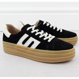 Pantofi pe platforma Filippo Paw589 Negru 3