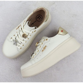 Pantofi pe platforma Filippo Paw592 bej 3