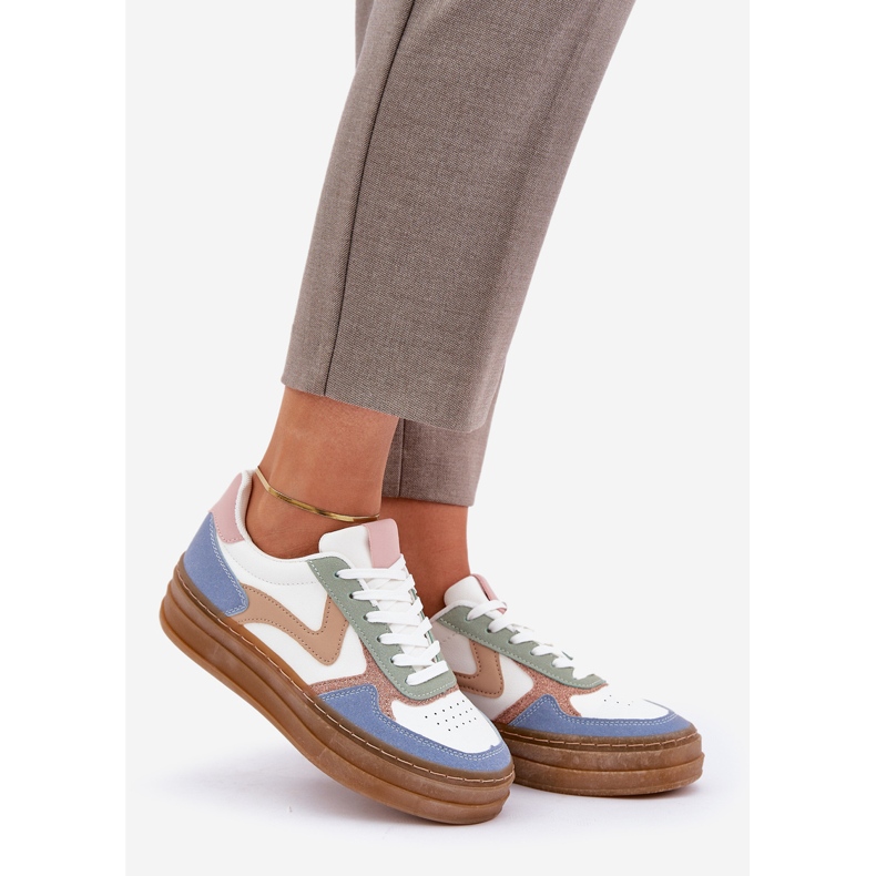 Femeile se strecoară cu sclipici pe platformă albastră albastru 1