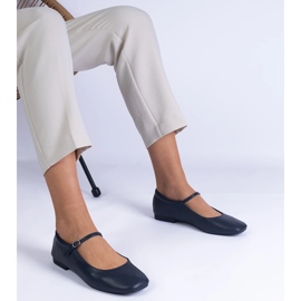 Ballerine Eco -LEather Classic Navy albastru 1