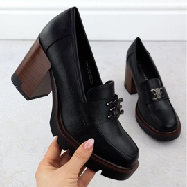 Potocki Pantofi de mocasin pe Posttocki Post în SZ12403 WOL287 negru 1