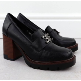 Potocki Pantofi de mocasin pe Posttocki Post în SZ12403 WOL287 negru 2