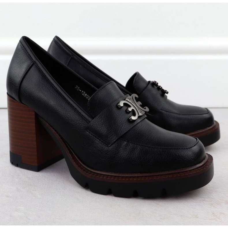 Potocki Pantofi de mocasin pe Posttocki Post în SZ12403 WOL287 negru 2