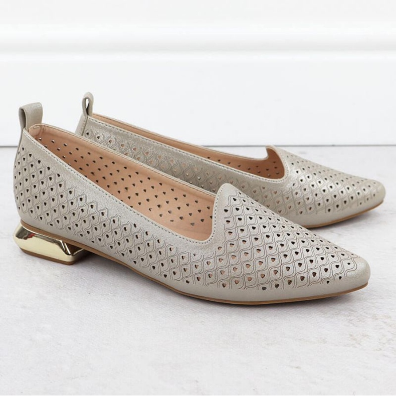 Pantofi pe un călcâi decorativ Potocki în SZ12574 WOL290 2