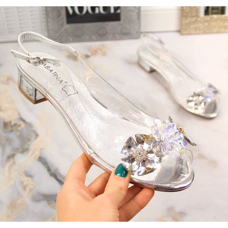 SANDALE SABATINA SAB126A argint 1