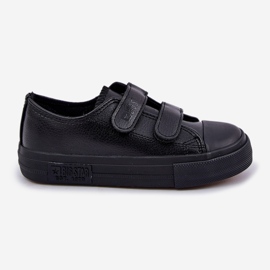Pantofi Copii Piele Cu Velcro Big Star KK374054 Negru 1