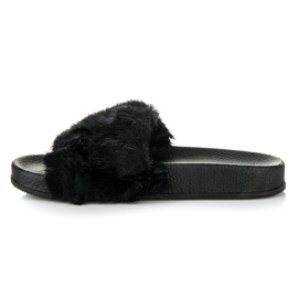 Papuci de femei la modă negru 1