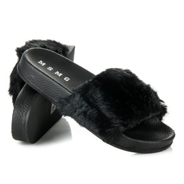 Papuci de femei la modă negru 2