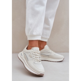 Adidași pentru femei Big Star NN274A088 Light Beige bej 2