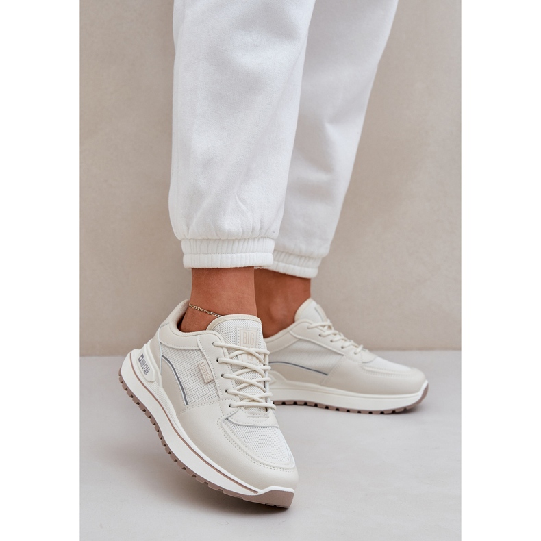 Adidași pentru femei Big Star NN274A088 Light Beige bej 2