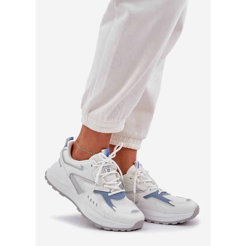 Big Star Pantofi sport pentru femei Star Big NN274A094 Sistem Hi-Poly Sistem albastru alb-albastru 1