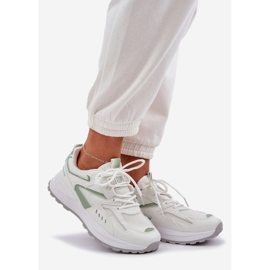 Big Star Pantofi sport pentru femei Star Big NN274A095 Sistem Hi-Poly Sistem alb-verde 1