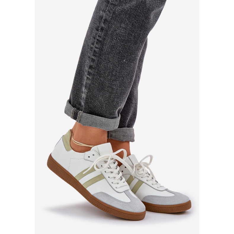 Zazoo N1068 Pantofi de damă din piele, alb 1