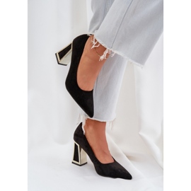 Pompe elegante pe pointerul Nasurile negre negru 5