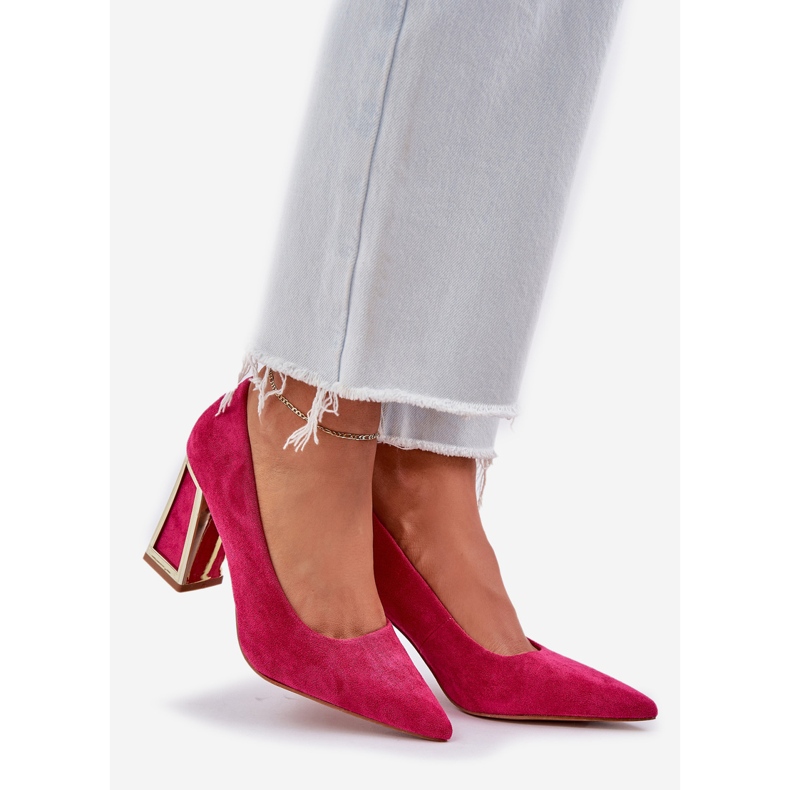 Pompe elegante pe pistonul indicator. roz 1