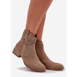 Jezzi Openwork Women’s Low Heels bej 1