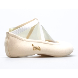 Pantofi de balet gimnastica Iwa 302 crem bej 3