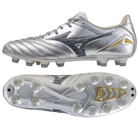 Mizuno Morelia Neo IV Pro MG P1GA253404 Pantofi de fotbal argint 1