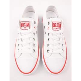Adidași pentru femei Big Star NN274656 White alb 2
