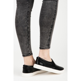 Slipons ajurati negru 1