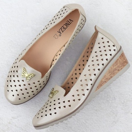 Vinceza Pantofi OpenWork în Vincez 58472 Jan359 de aur 3